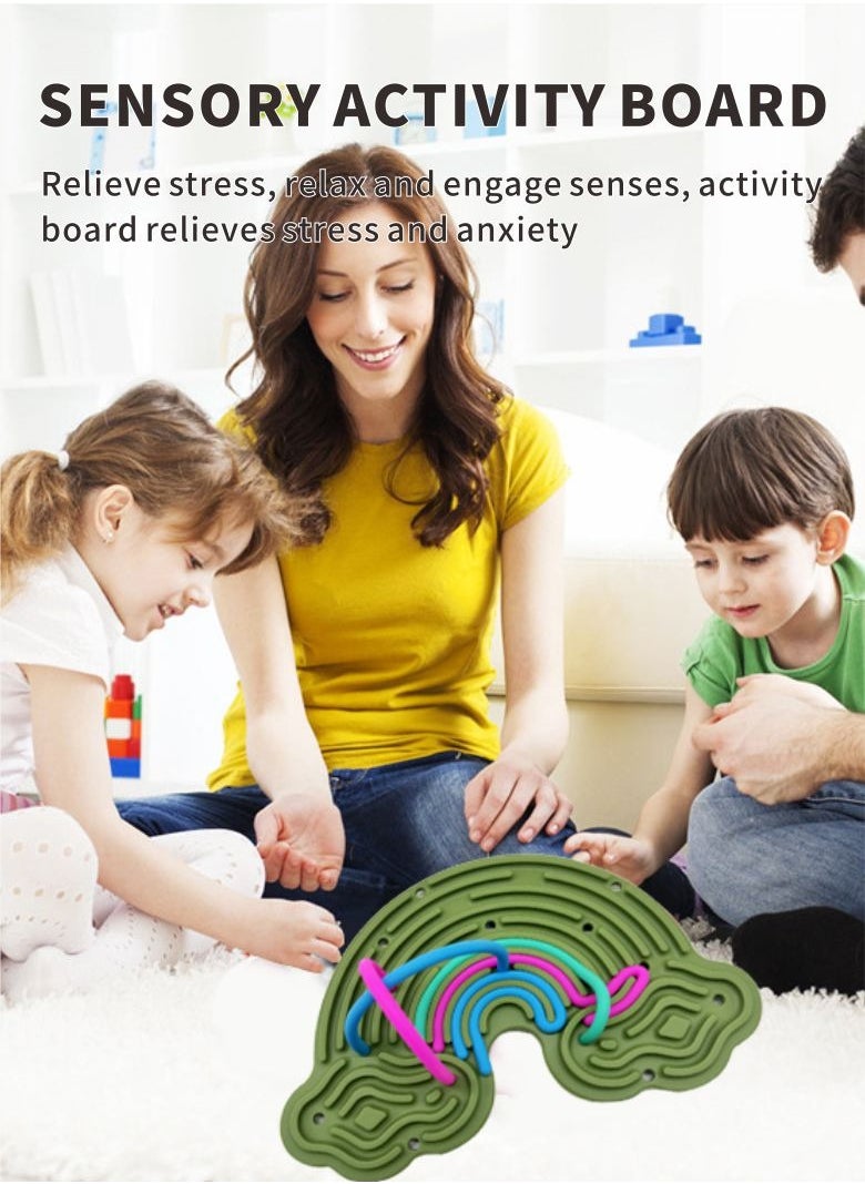HieerBus Baby developmental toys, Silicone Toy for Calming, Stress, Anxiety, ADHD & Autism | Silent, No Mess | Desktop games suitable for Kids 3+ & Adults  - Image 2