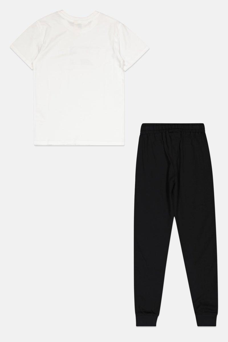 zivame Disney x Zivame Kids Girl Graphic Print Short Sleeves Top And Bottom Pajama Set, Multicolor - Image 2