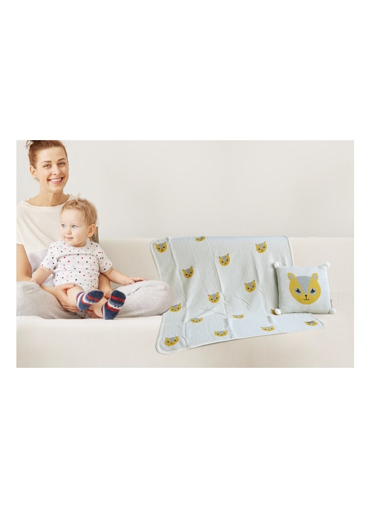 Nurtur Nurtur Soft Bear Baby Blankets with Cushion for Boys & Girls  Blankets Unisex for Baby 100% Combed Cotton  Soft Lightweight Fleece for Bed Crib Stroller & Car Seat Official Nurtur Product  - Image 2