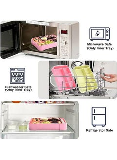 hibobi Children's Lunch Box with Compartments - Pink  - Image 5