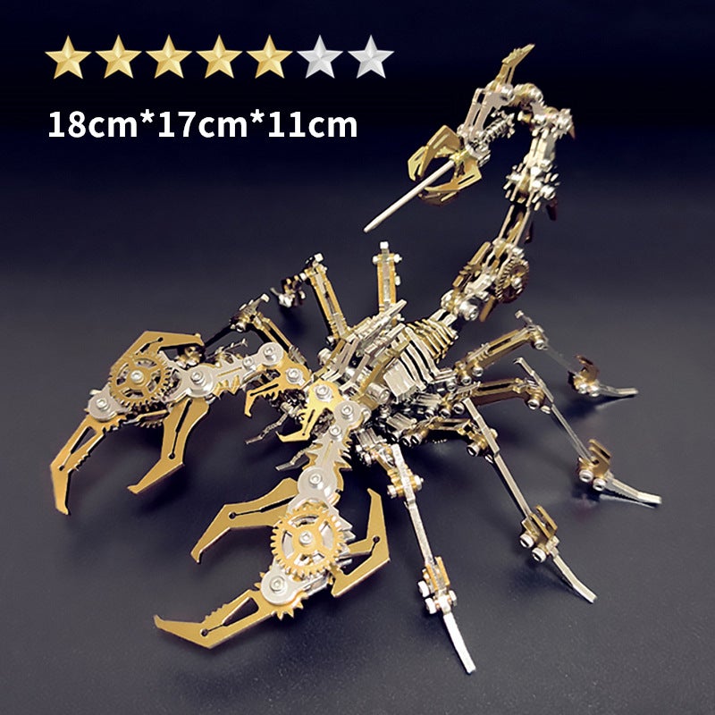 Steel Warcraft Red Scorpion King Scorpion 3D Metal Assembly Model Mechanical Assembly Handmade Puzzle Difficulty Toys - Image 1
