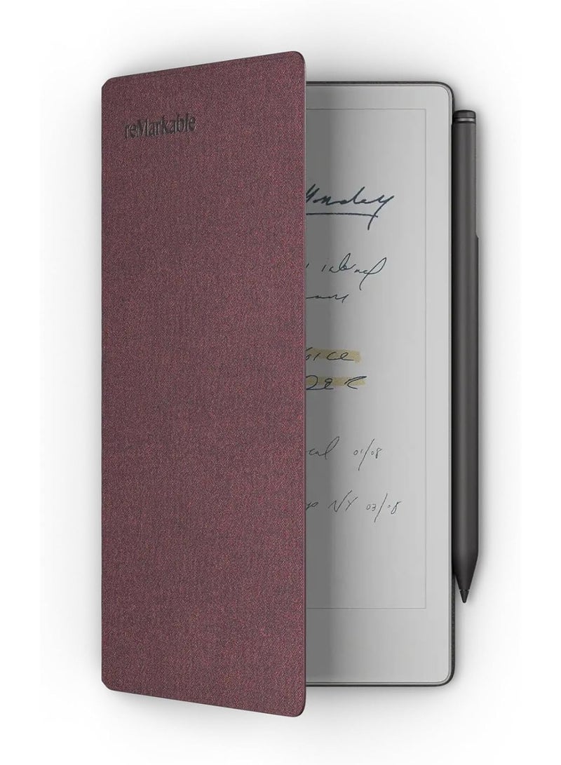 Remarkable ورق reMarkable Pro تحرك اللوح الورقي المحمول الجديد 7.3" مع قلم ماركر بلس وحافظة كتاب نسج موزاييك - بورغندي - Image 1