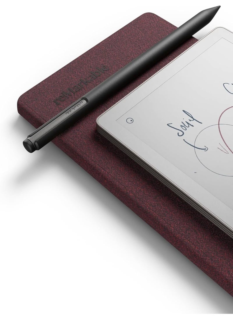 Remarkable ورق reMarkable Pro تحرك اللوح الورقي المحمول الجديد 7.3" مع قلم ماركر بلس وحافظة كتاب نسج موزاييك - بورغندي - Image 2