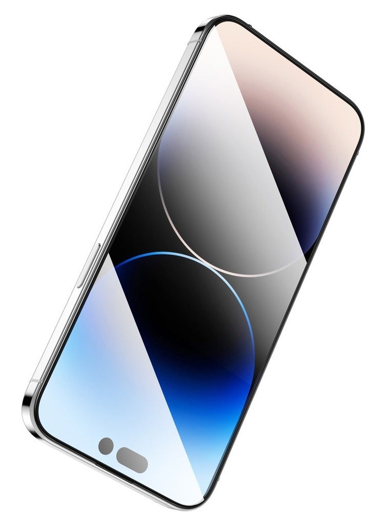 Green Lion 9H Steve HD Glass Protector for iPhone 15 - Black Edge/Clear - Image 2