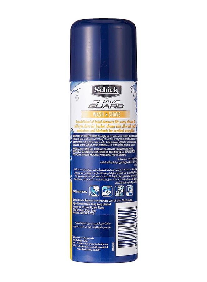 schick Shave Guard Wash And Shave Foam-All In One Formula -Removes Dirt And Oil While You Shave - Image 2
