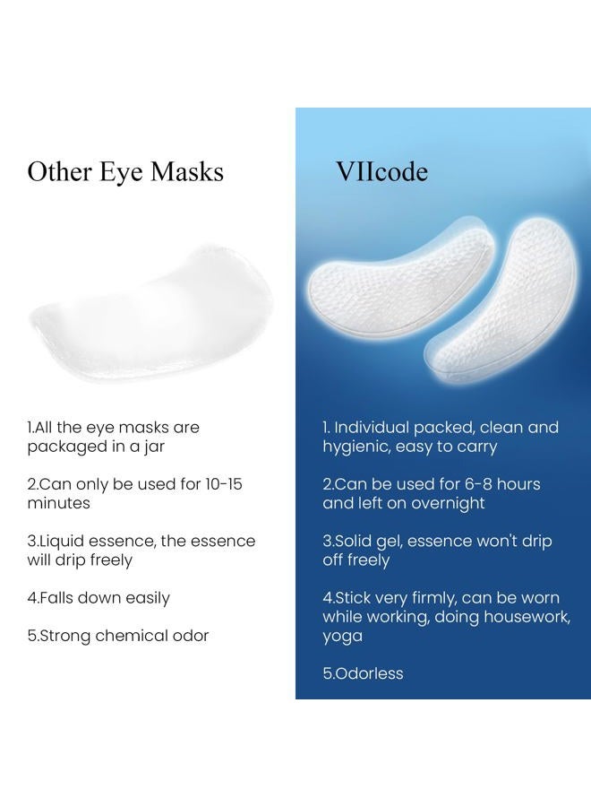 VIIcode O2M Oxygen Eye Mask for All Night Repair -Under Eye Gel Patches, 8 Hours Oxygen Treatment-Reduce Wrinkles, Eye Bags, Puffiness, Dark Circles -Skin Care Products（6 Pairs - Image 3
