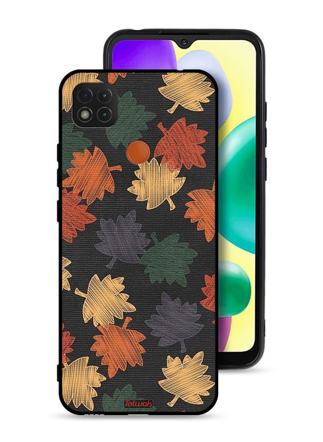 Tolwak Xiaomi Redmi 9C Protective Case Cover Autumn Leaves Art  - Image 1
