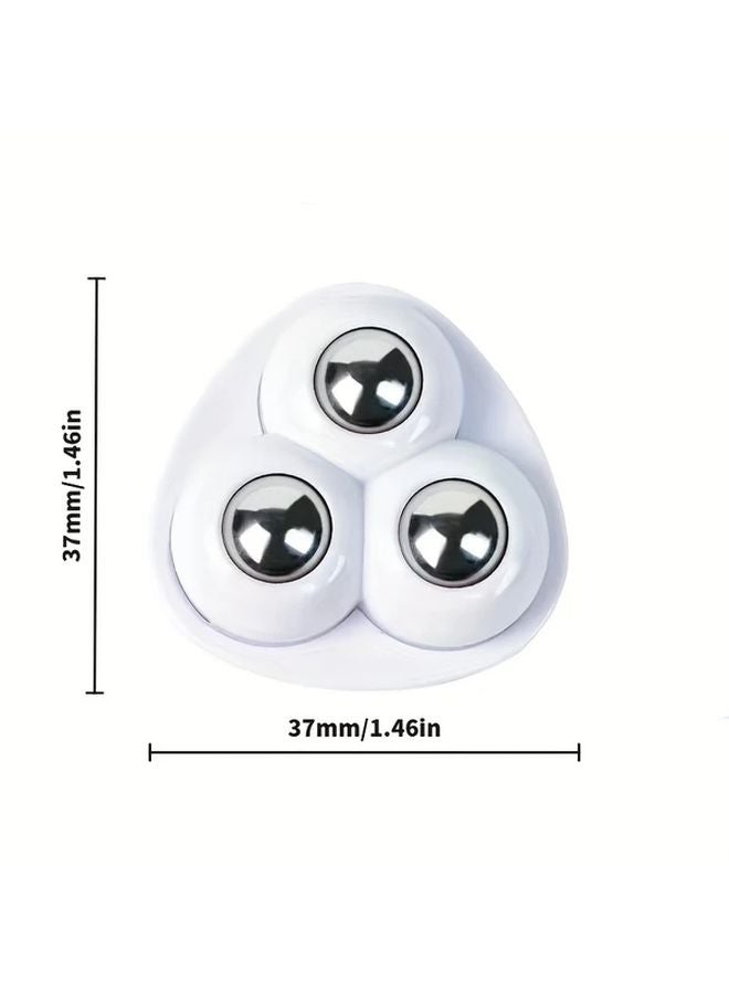 8 Pack Heavy Duty Swivel Casters 360 Rotating Base No Drill Installation Stainless Steel Three Bead Model - Image 3