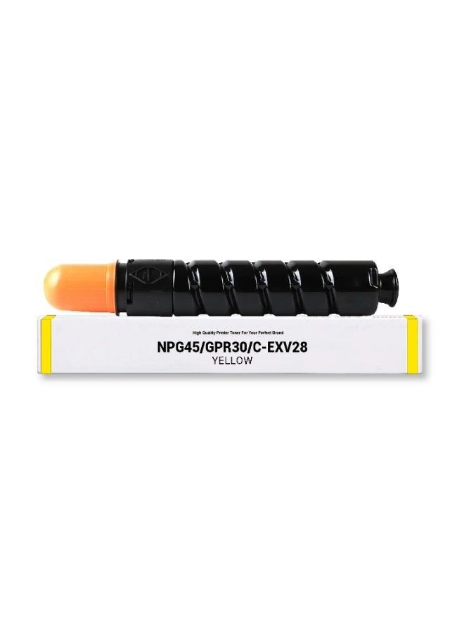 PREMIUM C-EXV 28 Yellow Toner Cartridge Compatible with Canon imageRUNNER ADVANCE C5045 C5045i C5051 C5051i C5250 C5250i C5255 C5255i - Image 1