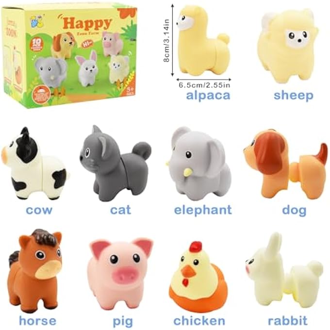 TODDLER MONTESSORI TOY, COLOUR SORTING AND STACKING MATCHING LEARNING, SHAPE FARM ANIMAL SORTING MOTOR SKILLS TOY, BABY SENSORY EDUCATIONAL GIFTS FOR 3+ YEARS OLD - Image 3