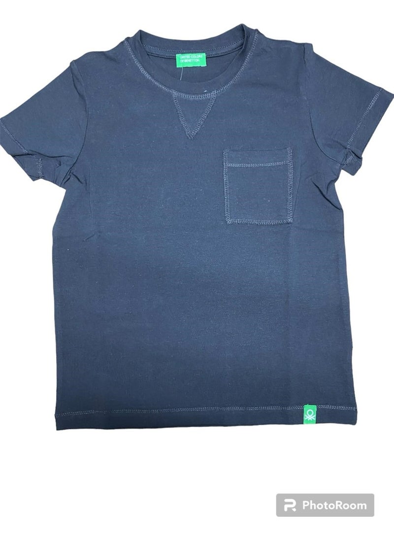 Benetton Boy's T-Shirt BNT-B21405-001  - Image 1