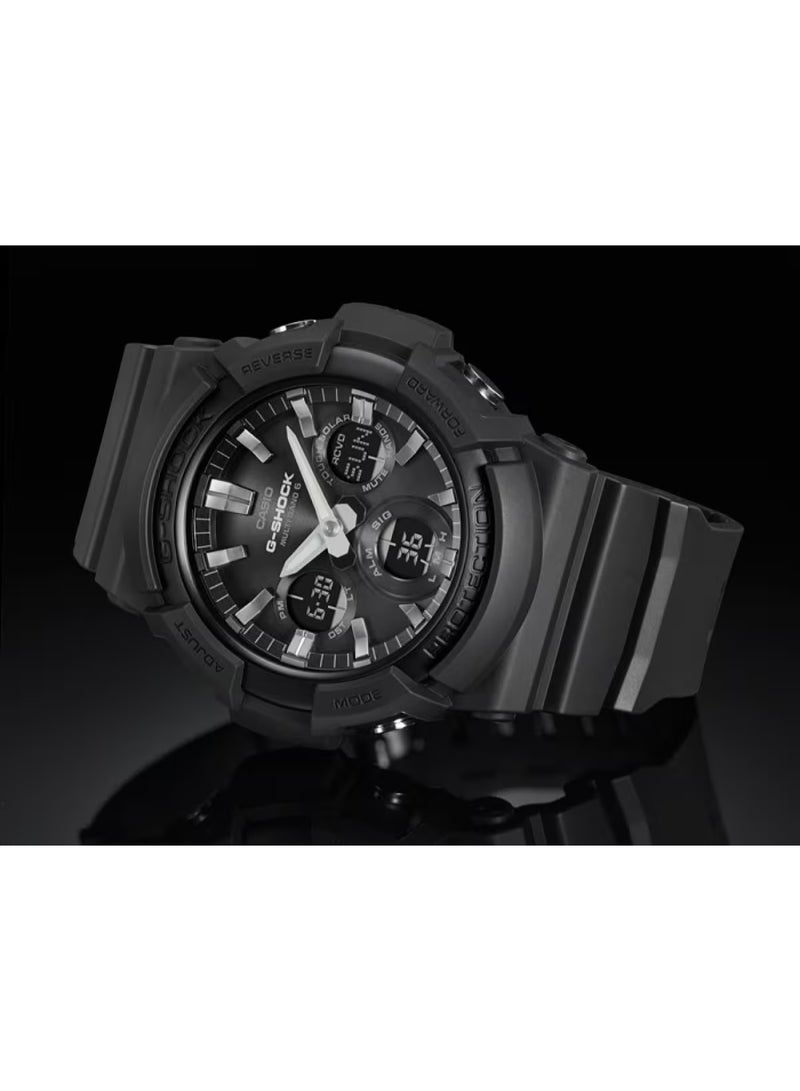 كاسيو ساعة كاسيو جي-شوك ​​GAW-100B-1AER للرجال، أنالوج-رقمي، أسود، حزام - Image 2