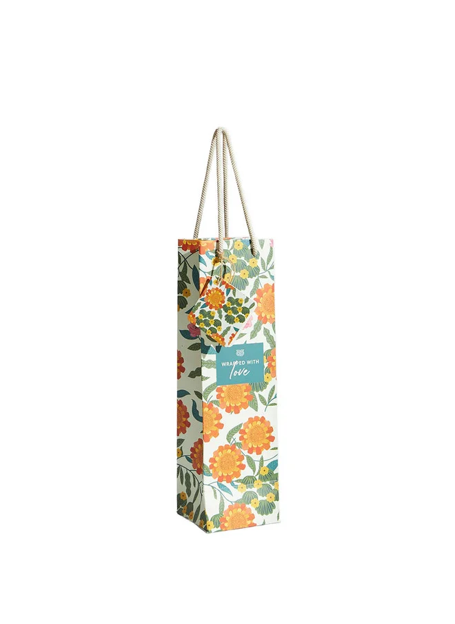 Chumbak Marigold Bottle Bag with Gift Tag