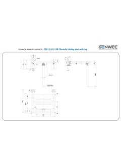 جنوك جينويك  كرسي شاور مع دعامة GW11.24.11.00  - Image 2