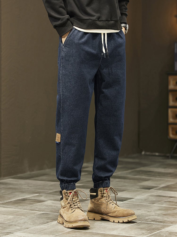 Harlan Jeans Men'S Loose Leg Trendy Brand American Style Workwear Casual Sports Trousers - Image 5