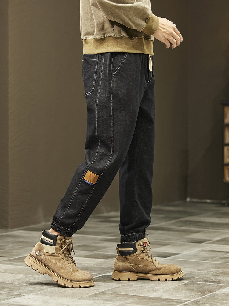 Harlan Jeans Men'S Loose Leg Trendy Brand American Style Workwear Casual Sports Trousers - Image 3
