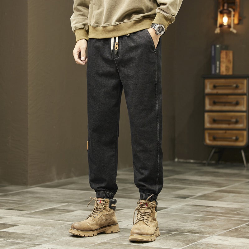 Harlan Jeans Men'S Loose Leg Trendy Brand American Style Workwear Casual Sports Trousers - Image 1