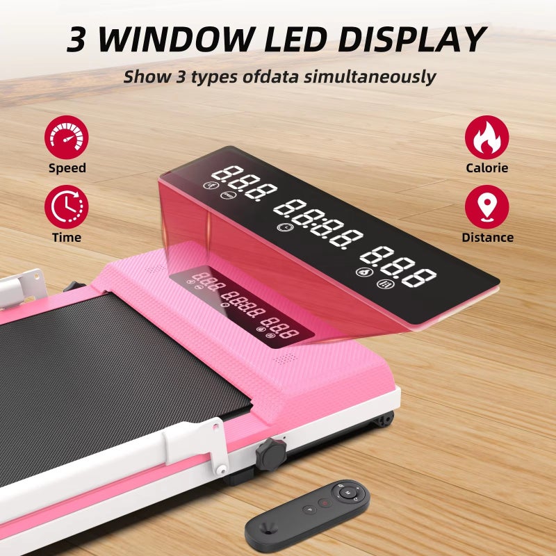 إي تي جي جهاز مشي رياضي مطوي للمنزل سرعة 1-10 كم/ساعة، 0.75 حصان، يحمل حتى 110 كجم، مثالي للاستخدام في المملكة العربية السعودية - Image 4