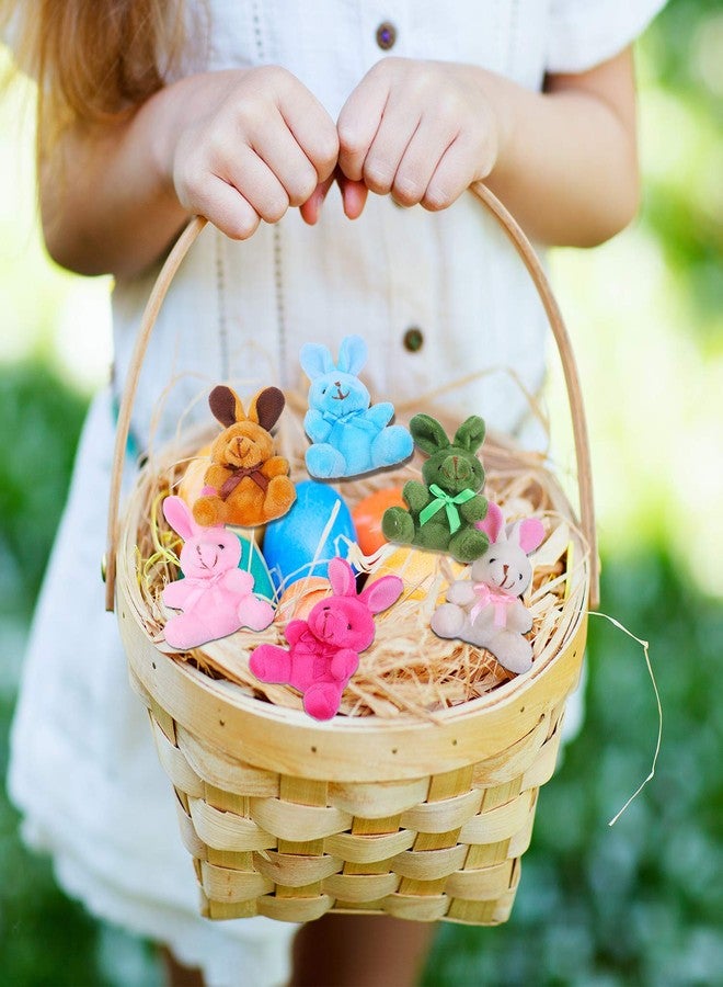 Elcoho 18 Pack Easter Plush Bunnies Stuffed Bunny Plush Toys Easter Baskets Filler Stuffers Easter Gift Plush Bunny Animals - Image 4
