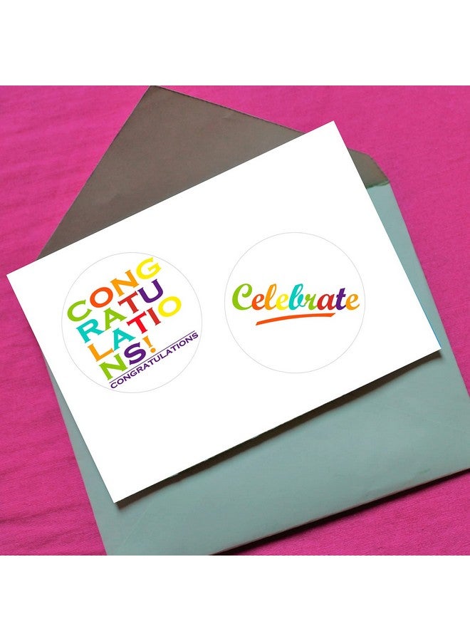 Top label Congratulations Stickers Assortment Congrats Envelopes Sealsgraduationencouragement Labels For Menwomenand Kids2 Inch 504 Pcs - Image 4