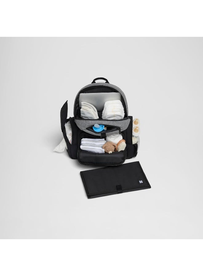 Huggies Day Pack Diaper Backpack, Black/Solid, O/S - Image 3