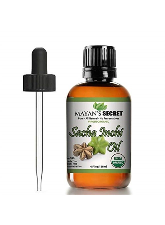 Mayan's Secret Sacha Inchi Oil - USDA Certified Organic Omega-3-6-9 - Image 1