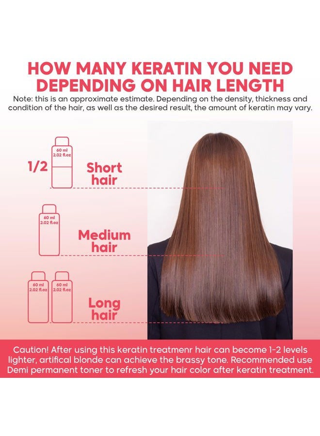 Amazonliss Brazilian Keratin Hair Treatment One Step Protein Hair Treatment Formaldehyde Free Hair Strengthening Alisado Brasileño Keratina Brasileña (One Step Keratin 2.02 Fl Oz) - Image 5
