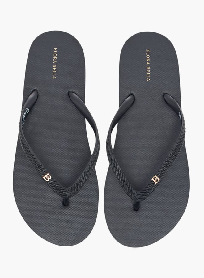 Flora Bella By Shoexpress Women's Solid Slip-On Thong Slippers  - Image 1