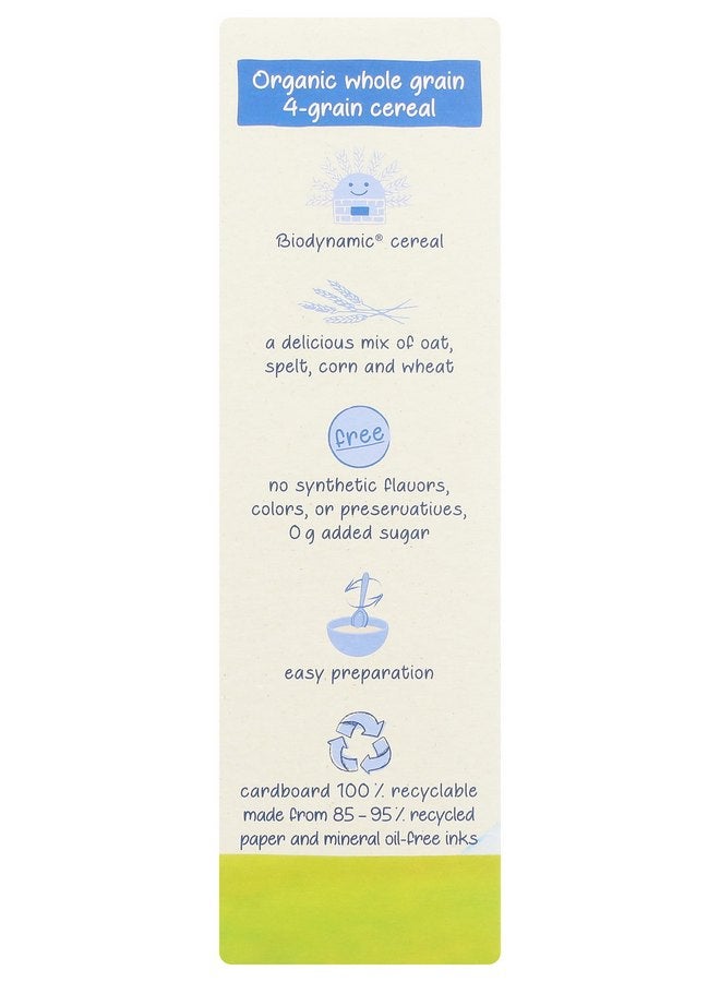 Holle Organic Wholegrain Four Grain Cereal, 8 OZ - Image 2