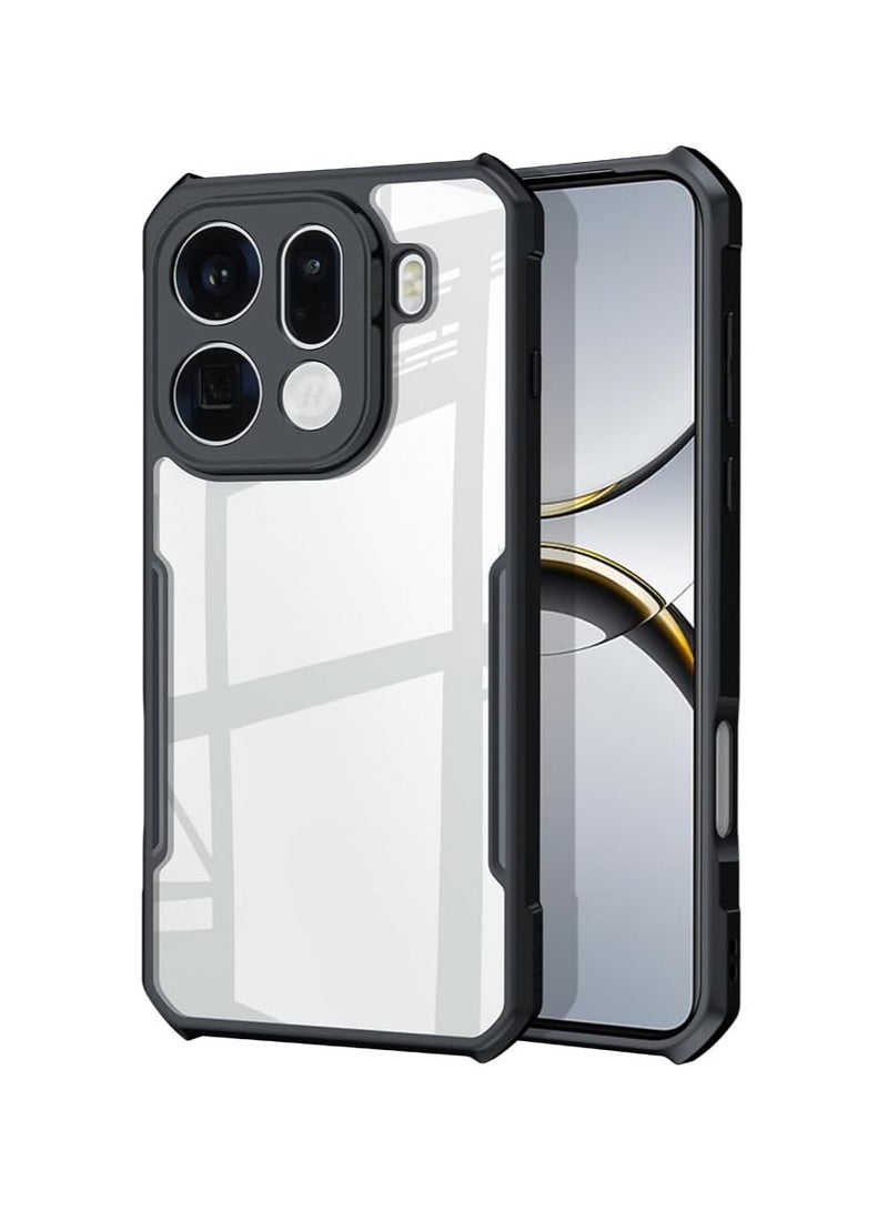 عام غطاء شفاف متوافق مع هاتف OPPO Find X9 Pro - 【حماية وسادة هوائية】 غطاء شفاف مع حماية الكاميرا، غطاء خلفي ماص للصدمات من مزيج PC+TPU - Image 1