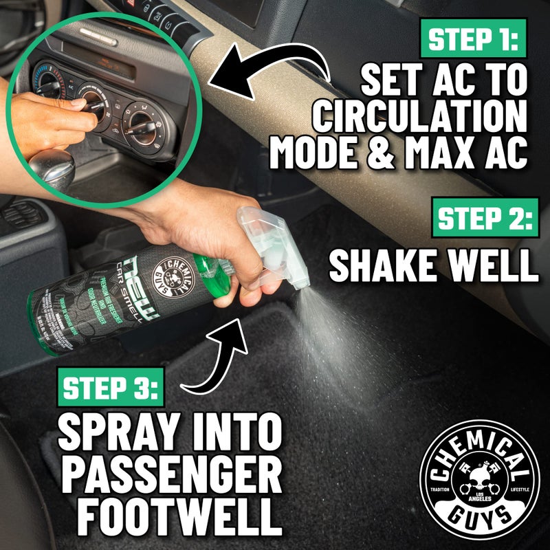 Chemical Guys AIR_101_04 New Car Smell Premium Air Freshener and Odor Eliminator, New Car Scent, (Great for Cars, Trucks, SUVs, RVs & More) 4 fl oz - Image 2