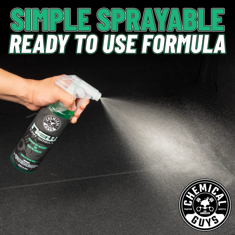 Chemical Guys AIR_101_04 New Car Smell Premium Air Freshener and Odor Eliminator, New Car Scent, (Great for Cars, Trucks, SUVs, RVs & More) 4 fl oz - Image 4