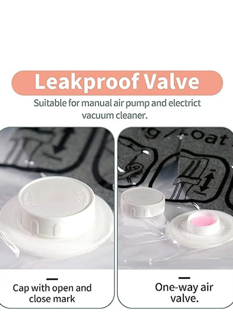Hanging Vacuum Space Saver Bag, 4 Pack Reusable Vacuum Storage Bag with Hangers, Vacuum Seal Storage Bag with Suction Pump, Space Bags Vacuum Bag for Sweater, Coat, Suit - Image 5