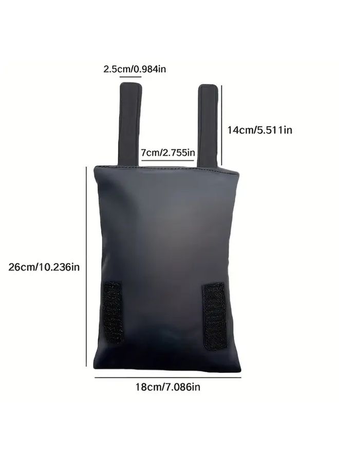 Black Leather Outdoor Faucet Protector Heavy Duty Frost Cover Easy Install - Image 3