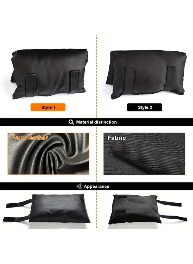 Black Leather Outdoor Faucet Protector Heavy Duty Frost Cover Easy Install - Image 4