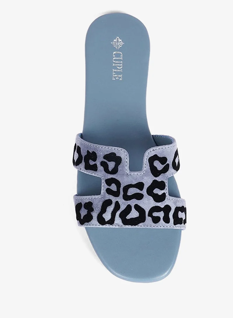 Cuple  Ladies  flat slide Sandals printed for Women | Best Price UAE