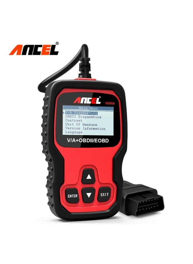 Ancel VD500 OBD II Diagnostic Scanner for Volkswagen VW Audi Skoda Seat Diagnosis Check Engine Light EPB ABS SRS Code Reader Oil Throttle Position Adaption Brake Pad Reset Tool - Image 2