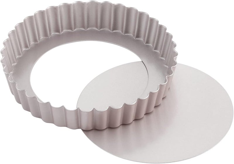 chefmade Tart Pan, 7-Inch with Removable Loose Bottom Non-Stick Round Quiche Bakeware for Oven and Instant Pot Baking (Champagne Gold) - Image 1