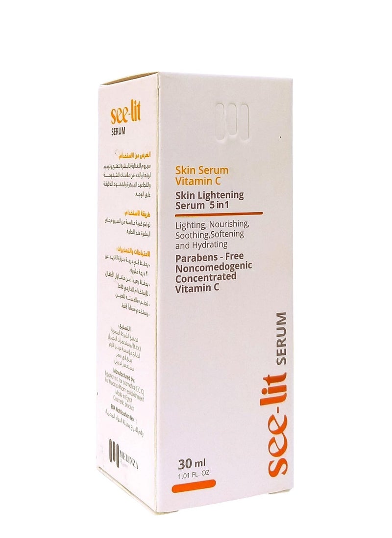 MEDINZA See lit Skin Serum Vitamin C Skin Lightening Serum 5 in 1 30ml  - Image 1