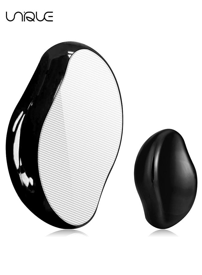 Unique Crystal Hair Remover - Crystal Hair Eraser for Women and Men - Reusable Crystal Hair Remover Magic Painless Exfoliation Hair Removal Tool - Magic Hair Eraser for Back Arms Legs (Black) - Image 1