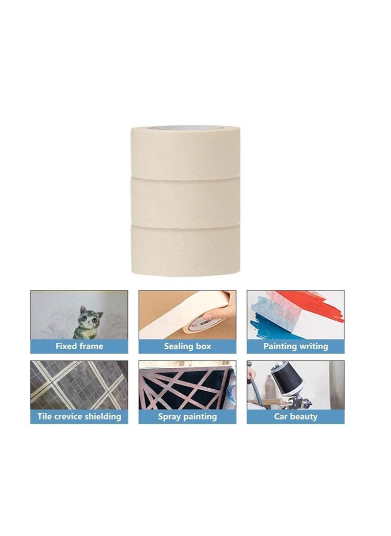 Libra Libra Heavy Duty Masking Tape (Ivory,2in x 30 Yard) Pack of 24  - Image 3