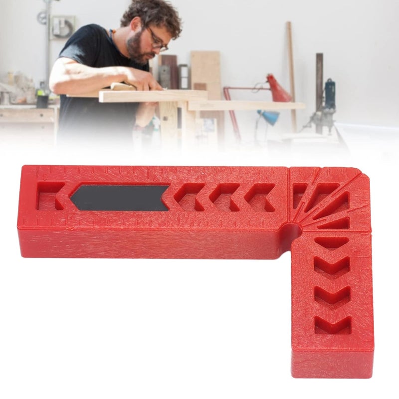 ABS 90 Degree Positioning Square Corner Clamping Tool with Measurement Scale for Woodworking and Picture Frame Assembly - Image 5