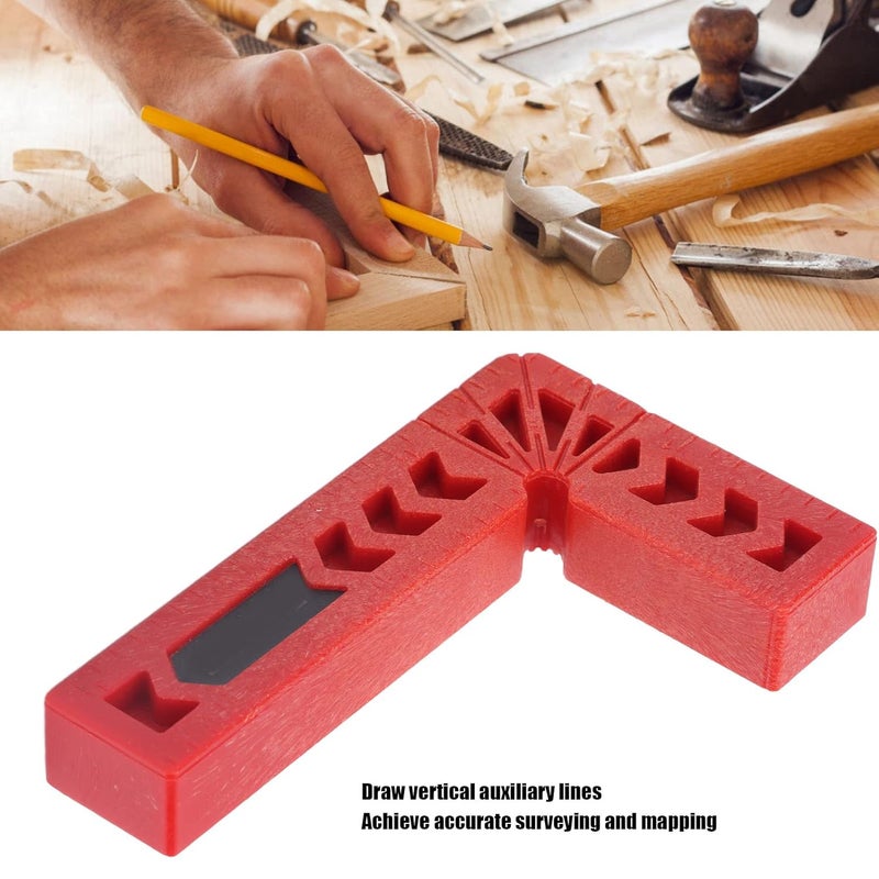 ABS 90 Degree Positioning Square Corner Clamping Tool with Measurement Scale for Woodworking and Picture Frame Assembly - Image 4