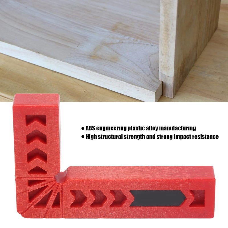 ABS 90 Degree Positioning Square Corner Clamping Tool with Measurement Scale for Woodworking and Picture Frame Assembly - Image 3