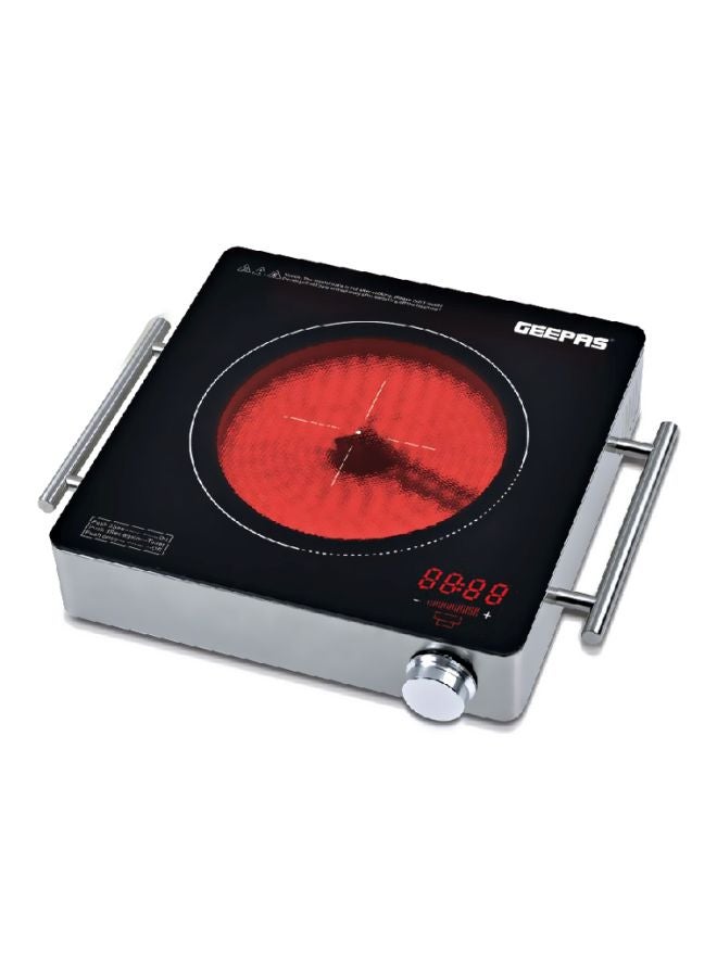 GEEPAS Top Glass Set For Digital Infrared Cooker GIC6919 GIC6919 Silver/Black - Image 4
