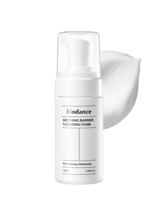 BIODANCE BIODANCE Soothing Barrier Cleansing Foam, Micro Bubble Foam, Gentle & Mild Face Cleanser | 4.06 fl.oz, 120ml  - Image 1