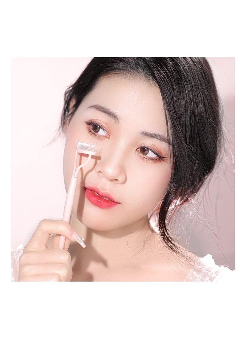 Eyelash Comb Eyebrow Brush, Eyelash Separator Mascara Applicator Eyelash Definer With Comb Cover Arc Designed Cosmetic Brushes Tool