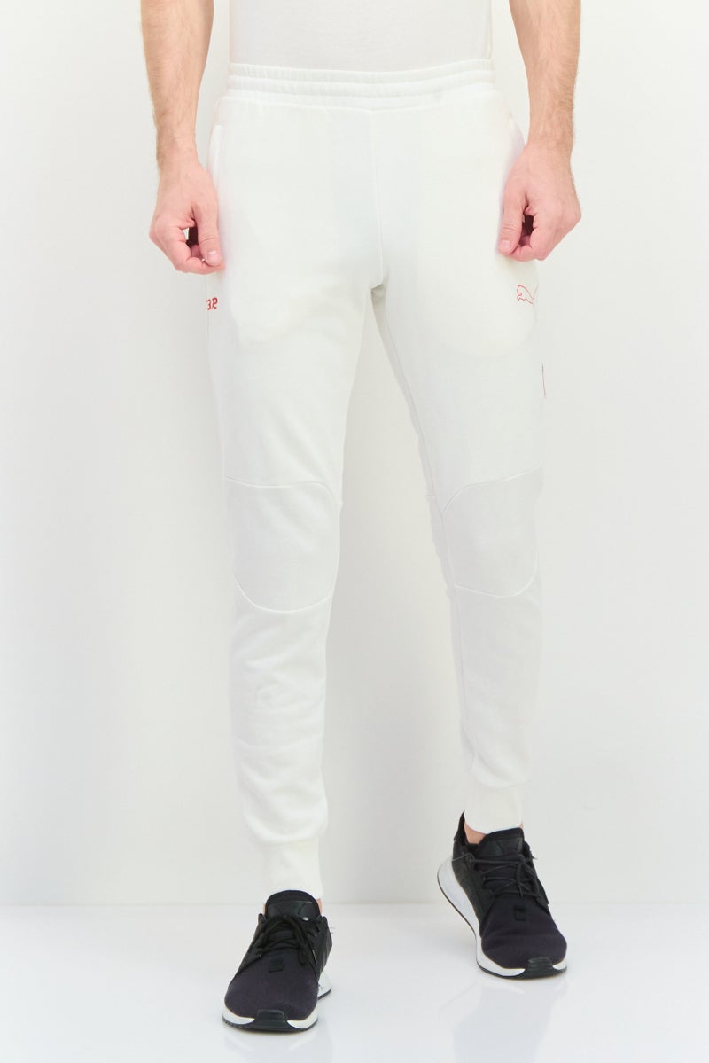 PUMA بنطلون رياضي خارجي للرجال من بومة بتصميم بورش، أبيض - Image 1