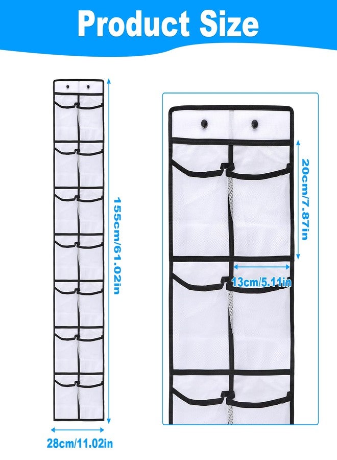 CTTZCKJ Over The Door Organizer For Cruise Ships|Magnetic Door Organizers with 14-Pocket for Cruise Ship|61"x11"|Cruise Over the Door Organizer,Magnetic Shoe Rack for Cruise,Behind-Door Storage - Image 2