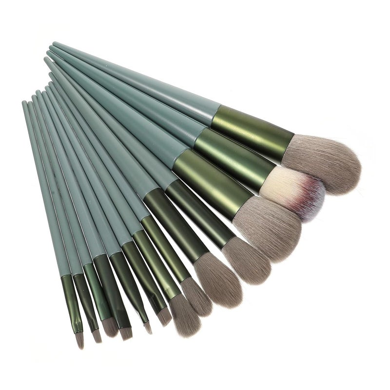 13pcs Women Makeup Brush Set Professional Soft Synthetic Powder Foundation Blush Brushes Quick Dry Cosmetic Makeup Kit for Daily Use - Image 1
